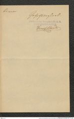 Nachlass Franz Steindachner, Brief von Ernst Varths an Franz Steindachner (16.09.1890), Inv.Nr. 1.01, Seite 2